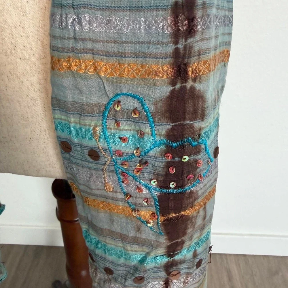 Whimsi Boho Fairy Butterfly Sequined Scarf